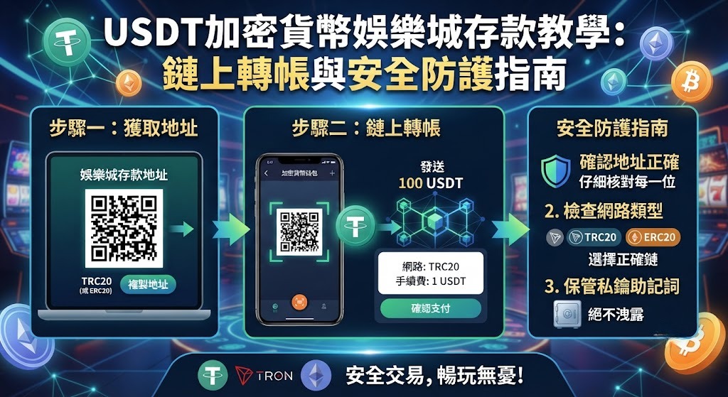 秒懂USDT入金!點此解鎖安全轉帳與防詐全攻略