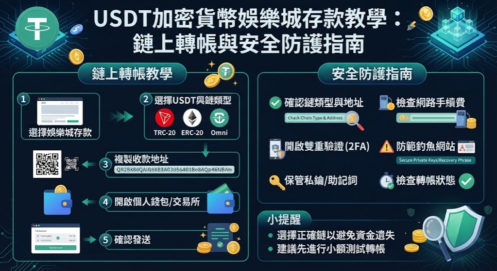 秒懂USDT入金！點此解鎖安全轉帳與防詐全攻略