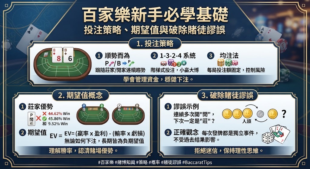 立即掌握百家樂黃金投注策略，理性遊玩穩健獲利
