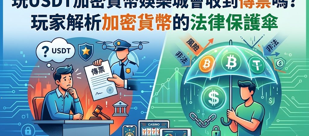 玩 USDT 加密貨幣娛樂城是否會收到傳票，是許多數位資產玩家心中的疑問。隨著 2021 年刑法第 266 條修正，台灣法律已明文將透過網際網路博弈納入賭博罪規範，不再受限於「公共場所」的定義。雖然加密貨幣具備去中心化與匿名性，被不少玩家視為避開銀行金流監測的「法律保護傘」，但實務上，若交易所帳戶與非法洗錢金流產生關聯，或博弈平台遭警方破獲，玩家仍有極高機率因金流軌跡被鎖定而收到傳票。本篇解析將深入探討加密貨幣在法律定義上的財物屬性，並提醒玩家，儘管技術上能增加追蹤難度，但在法律實務中，USDT 仍被視為具經濟價值的財物，參與非法線上博弈的法律風險並不會因使用虛擬貨幣而完全消失，讀者應理性評估法規邊界以保障自身權益。